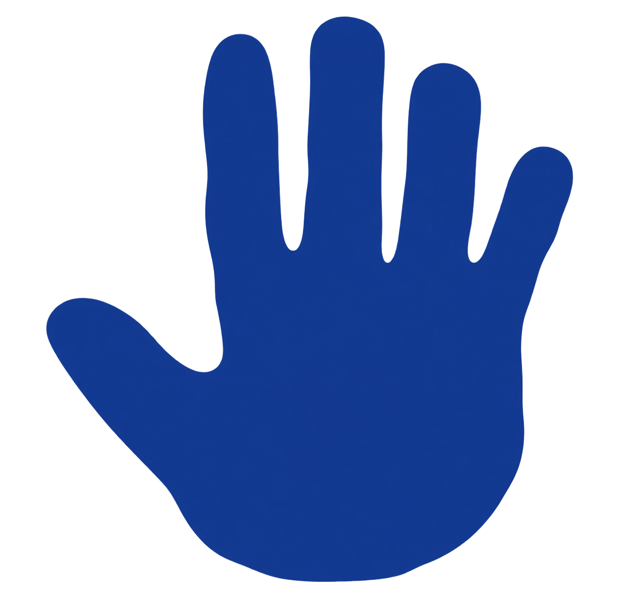 Bluehand Coffee’s blue hand logo